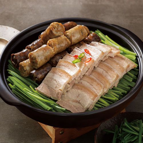 삼겹수육과 전통순대