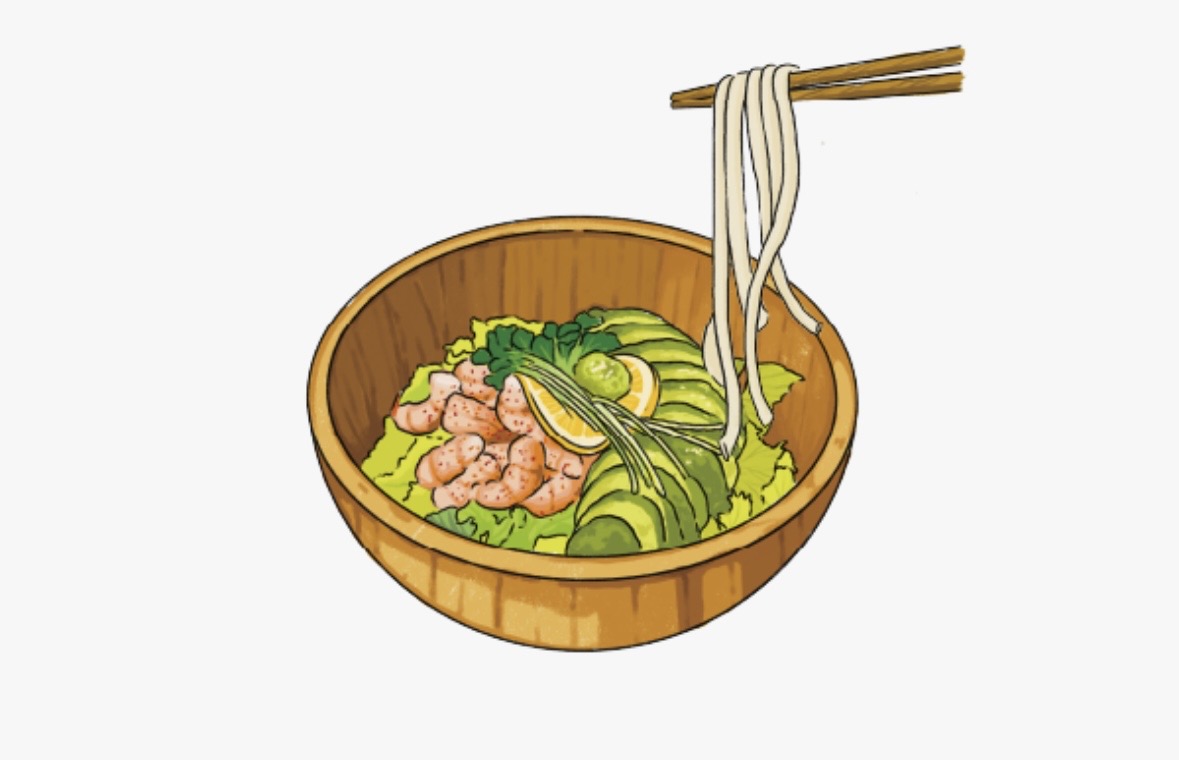 아보카도새우냉우동