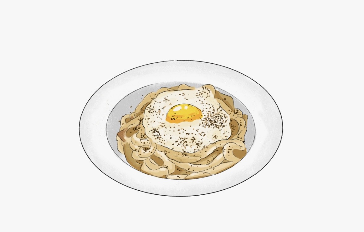 베이컨크림우동