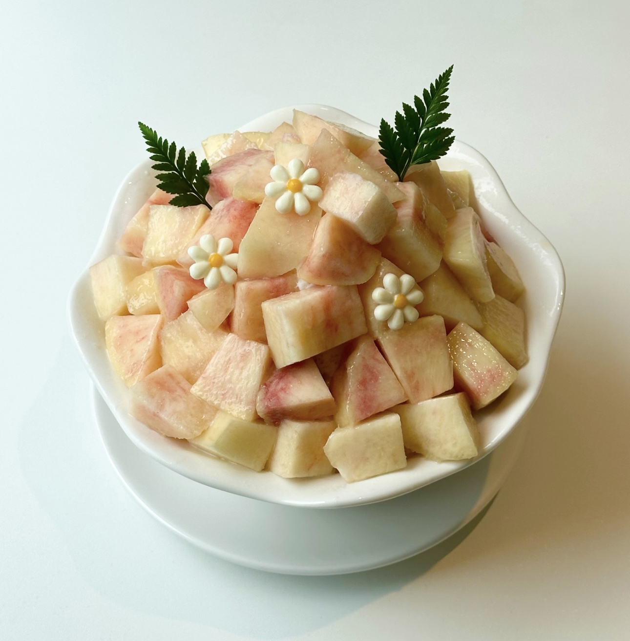 복숭아빙수