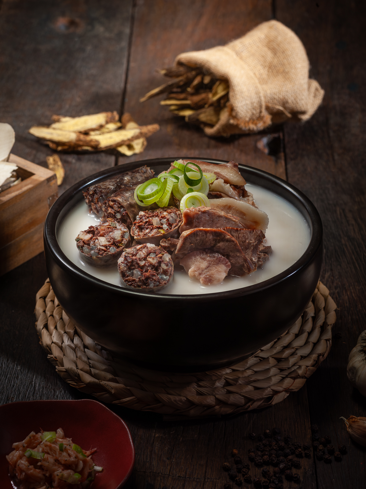 연탄순대(순대만/고기만/순대+고기)