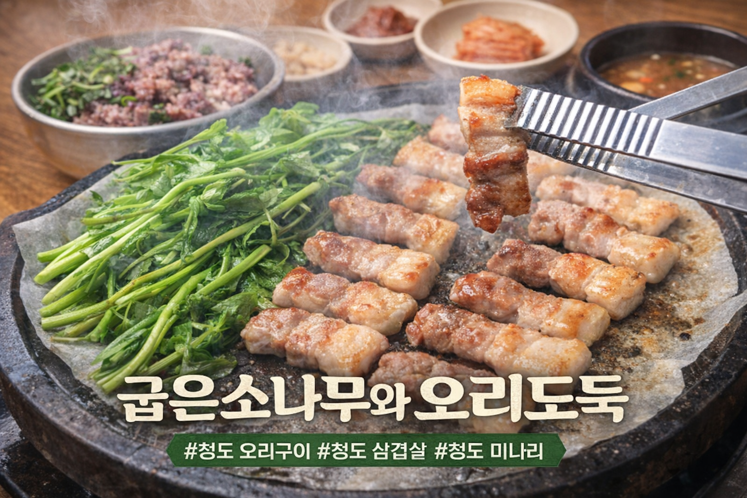 굽은소나무와오리도둑한재미나리