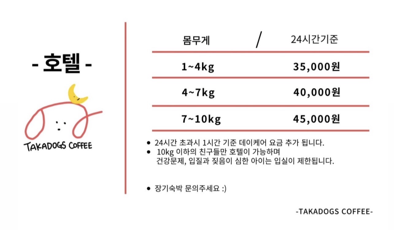 타카독스커피 반려동물 동반 애견카페
