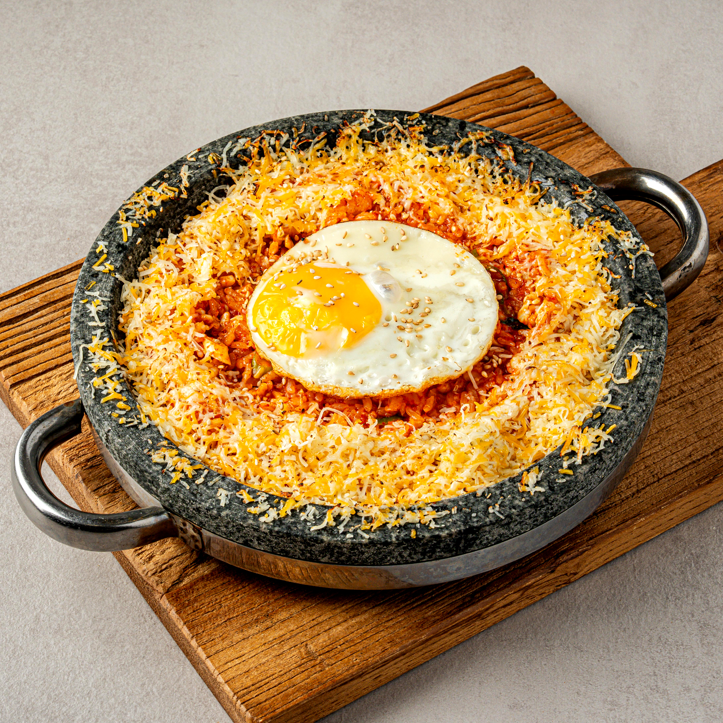 알곤이 치즈볶음밥 (마무리)