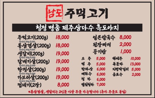 남도주먹고기