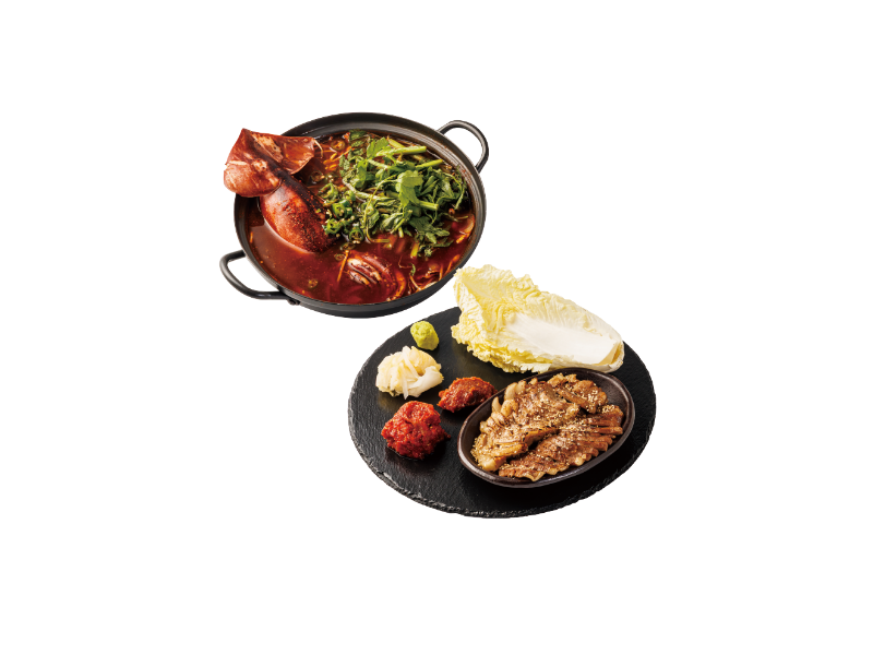 통오징어찌개+한돈가브리수육