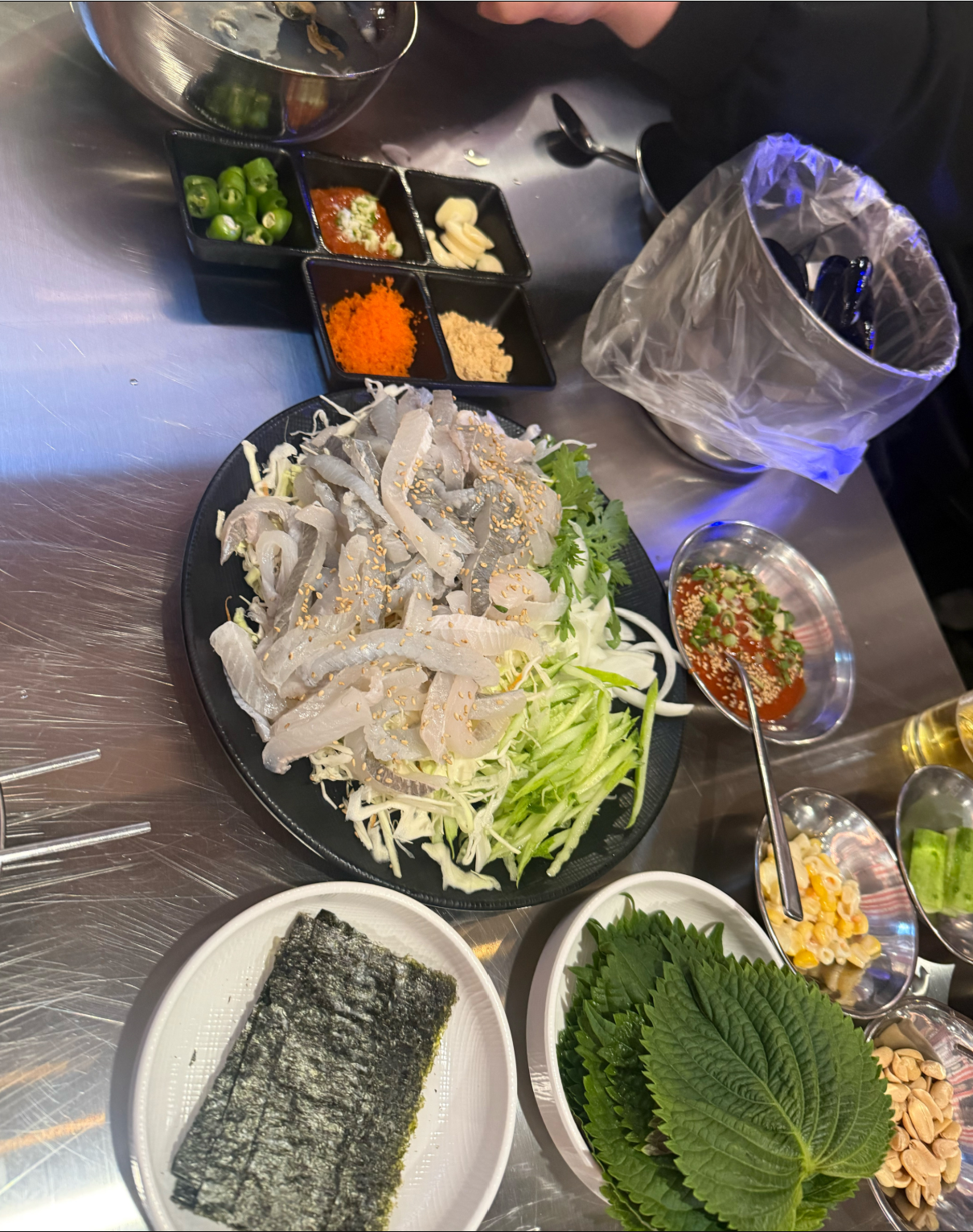 삼중주막회(광어&도다리&참숭어)