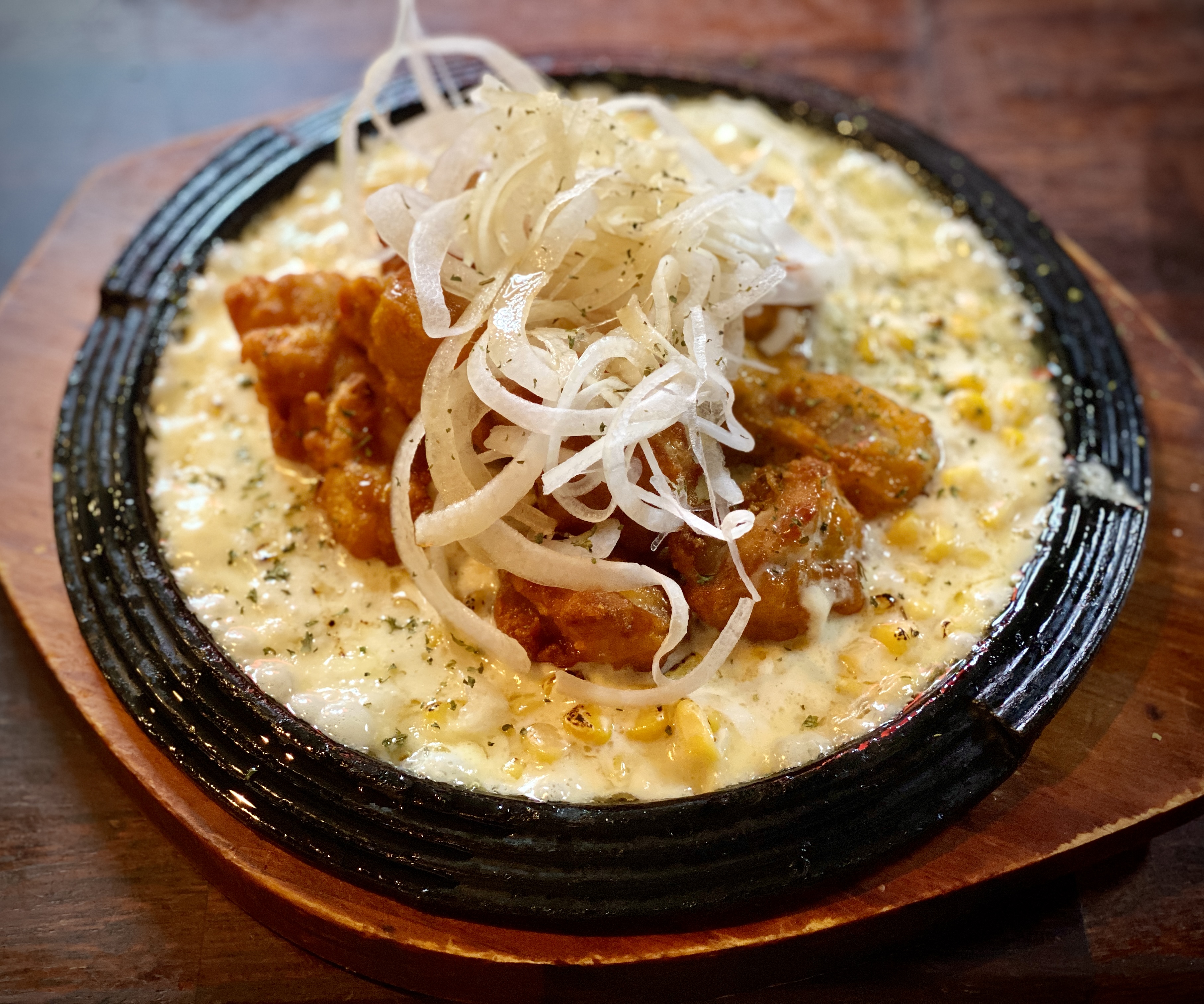 콘치즈 치킨 가라아게