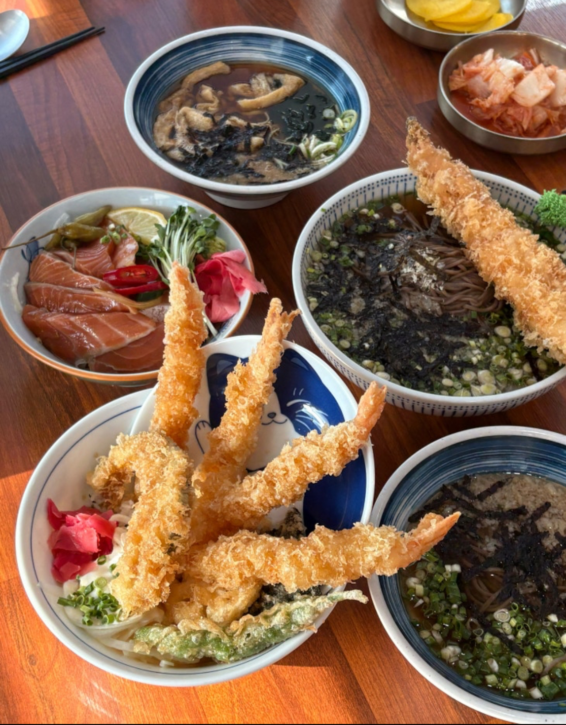 눈꽃 소바,텐동,우동