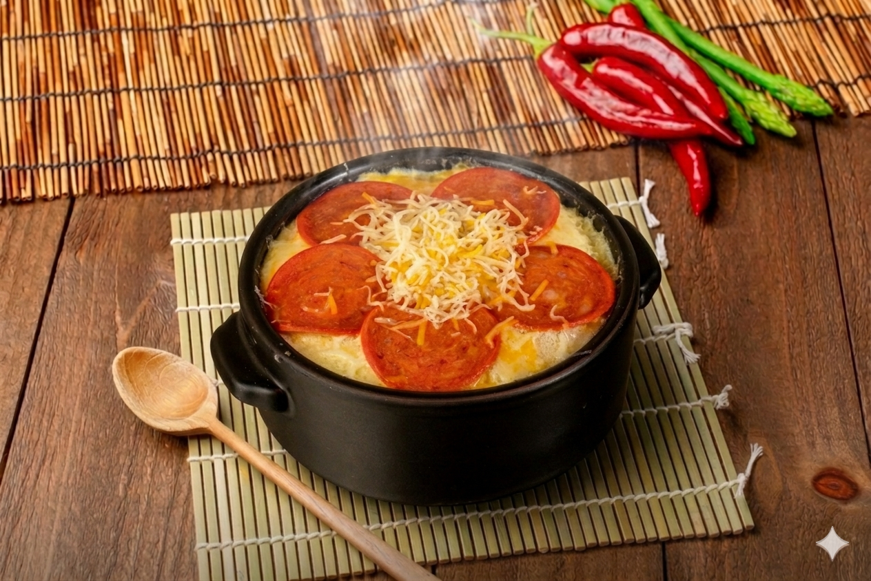 페퍼로니 치즈계란찜