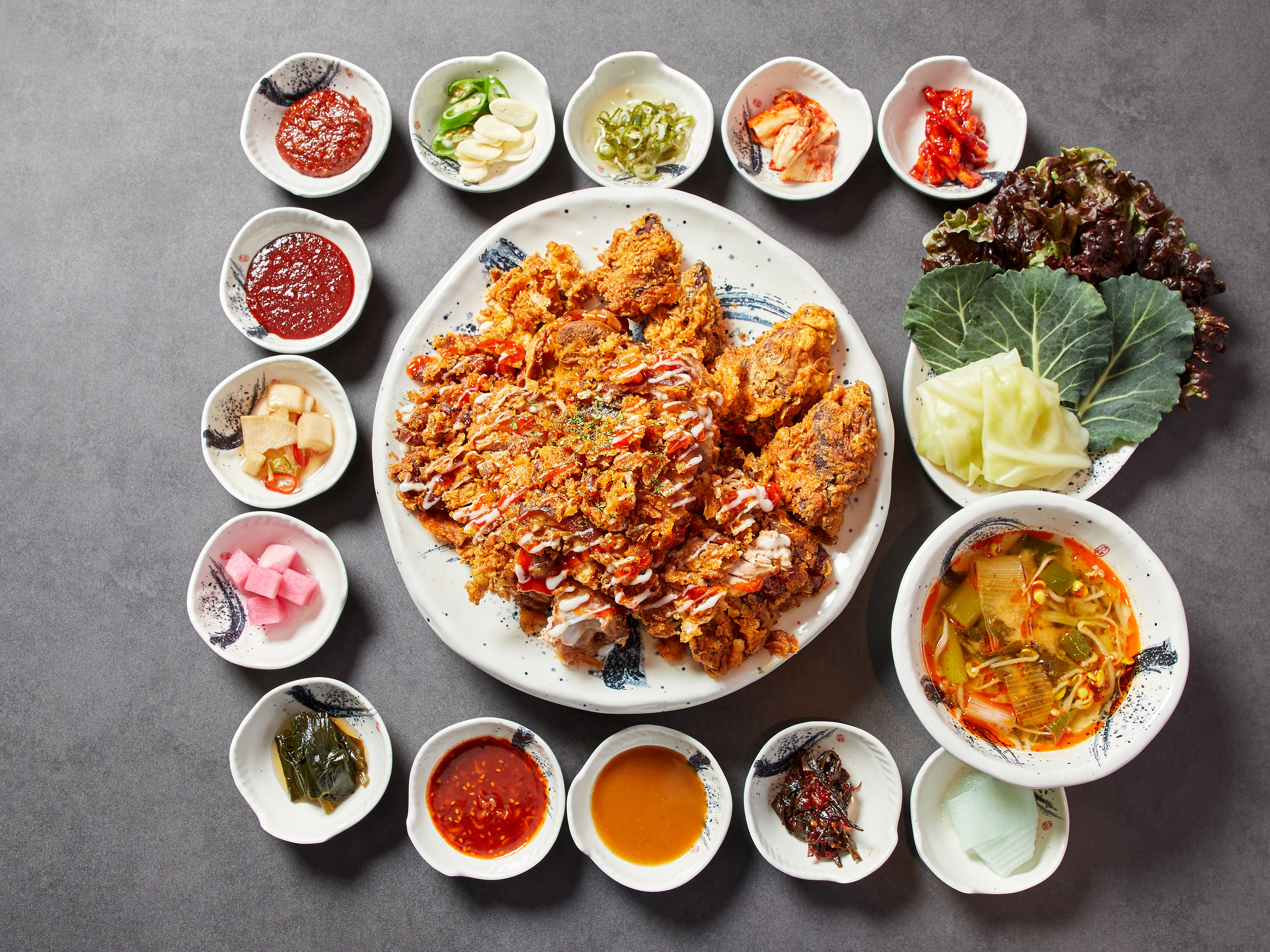 튀김족발한상