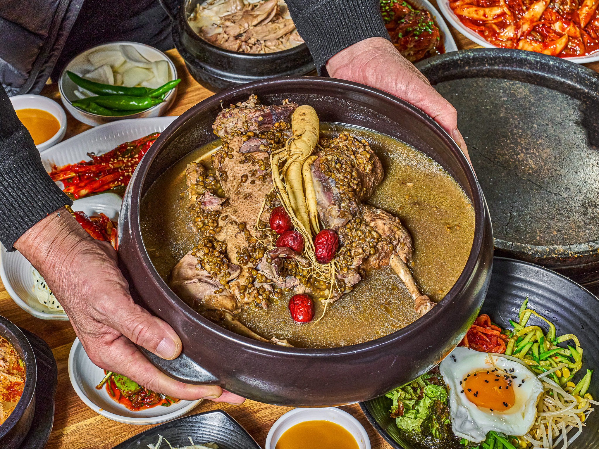 한방 오리백숙(4~5인분)+녹두죽