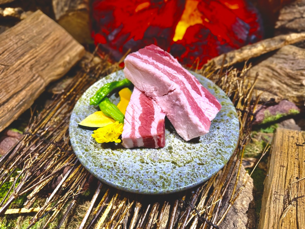 숙성갈비 삼겹살[180g]