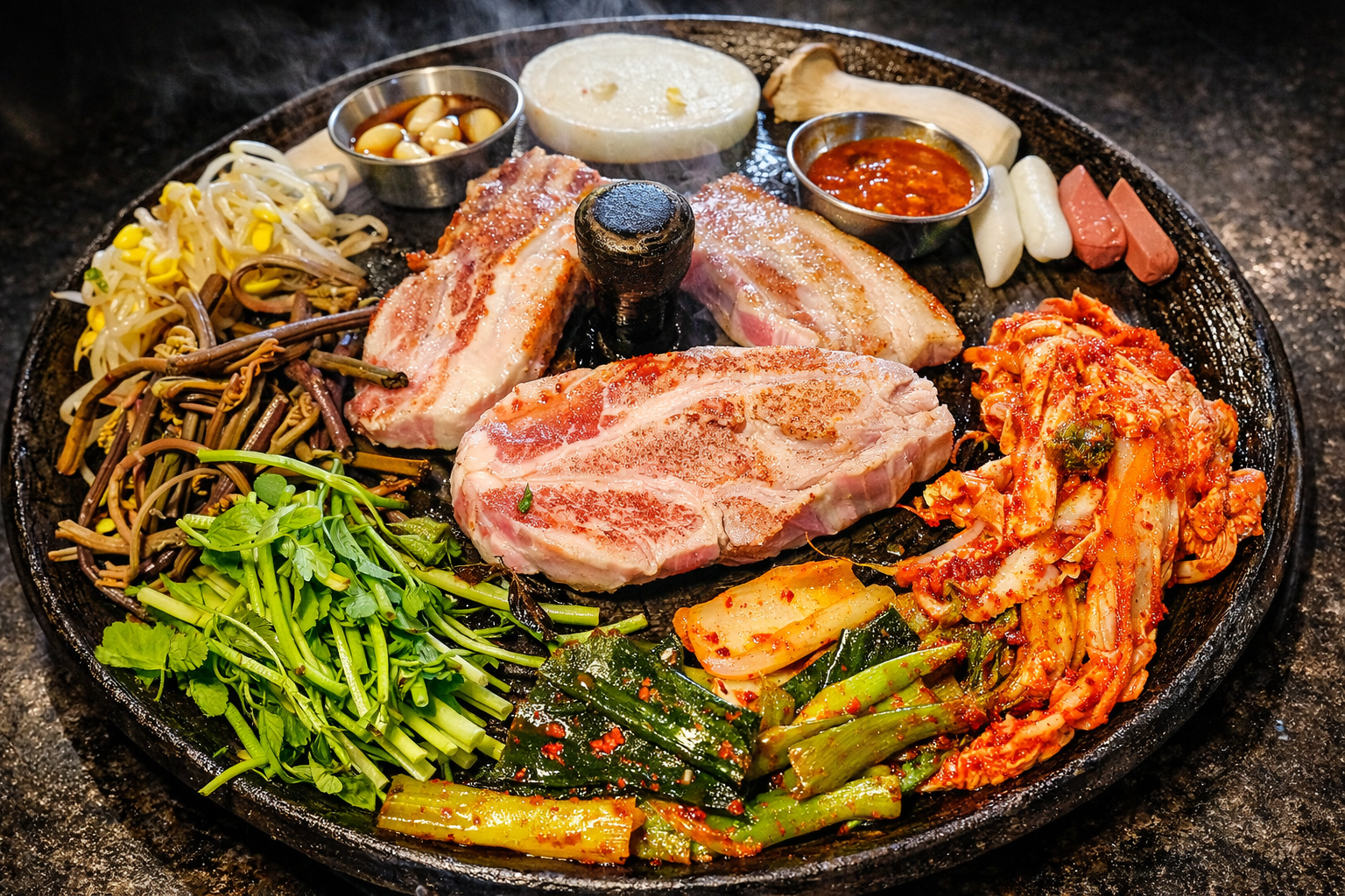 돌쇠 솥뚜껑 삼겹