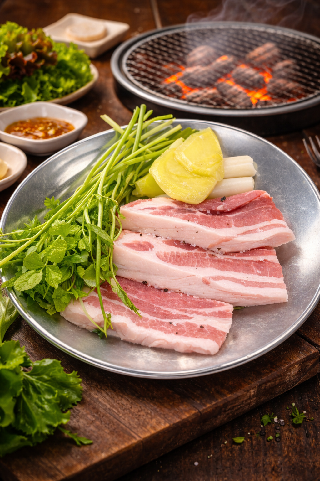 지대루참숯왕소금구이