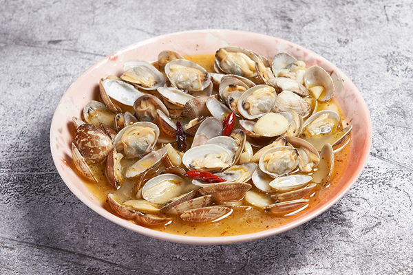 생물 바지락 술찜