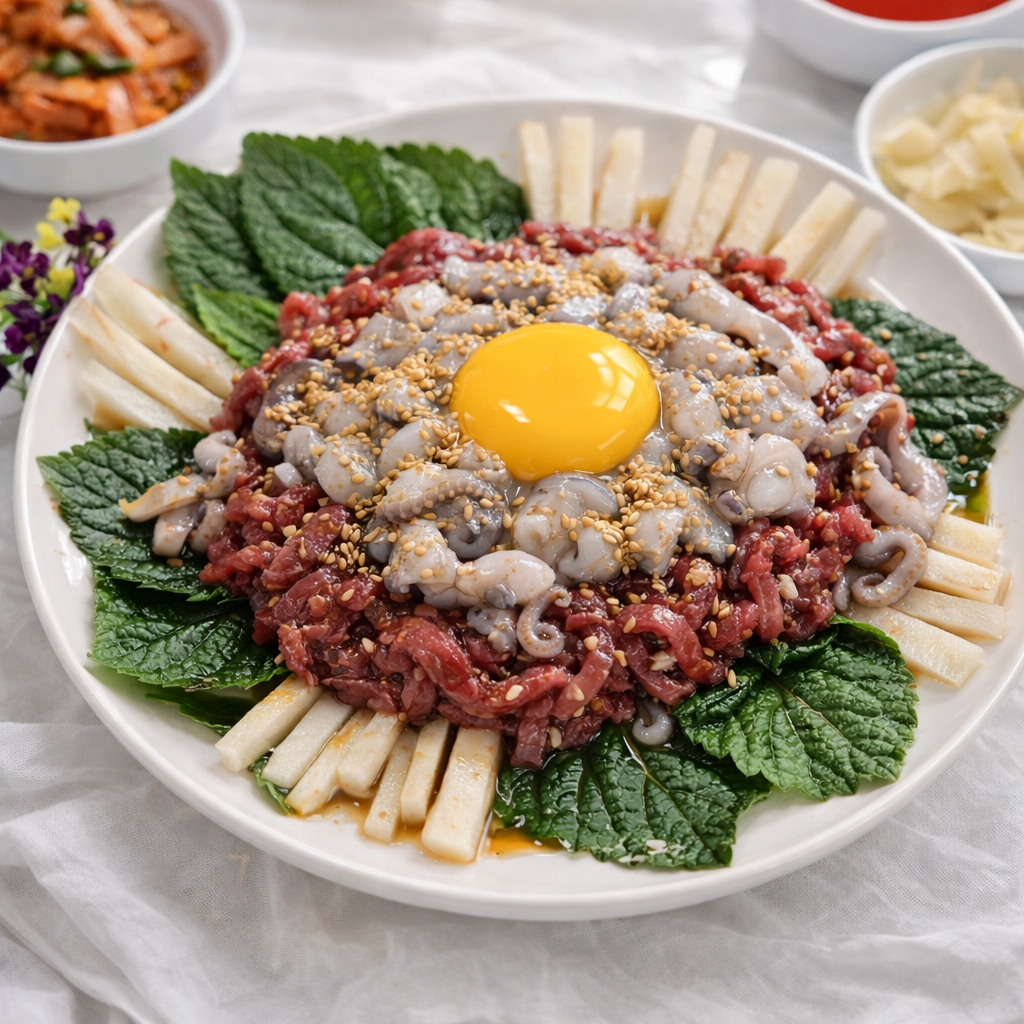 한우육회낙지 탕탕이