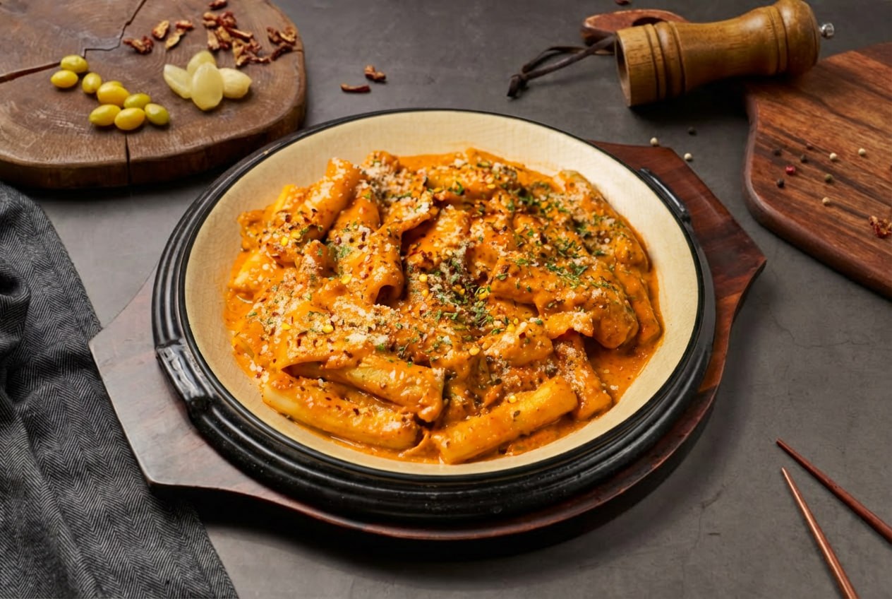 베이컨로제크림떡볶이
