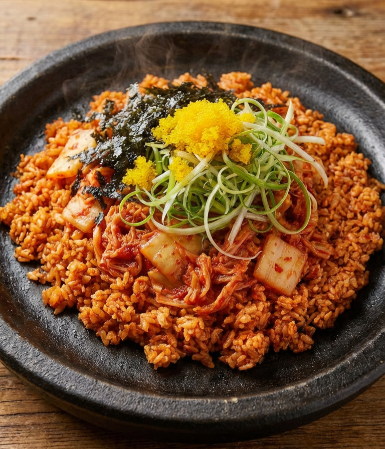 날치알 철판 볶음밥
