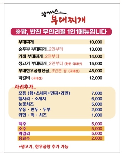 왕가네의정부부대찌개