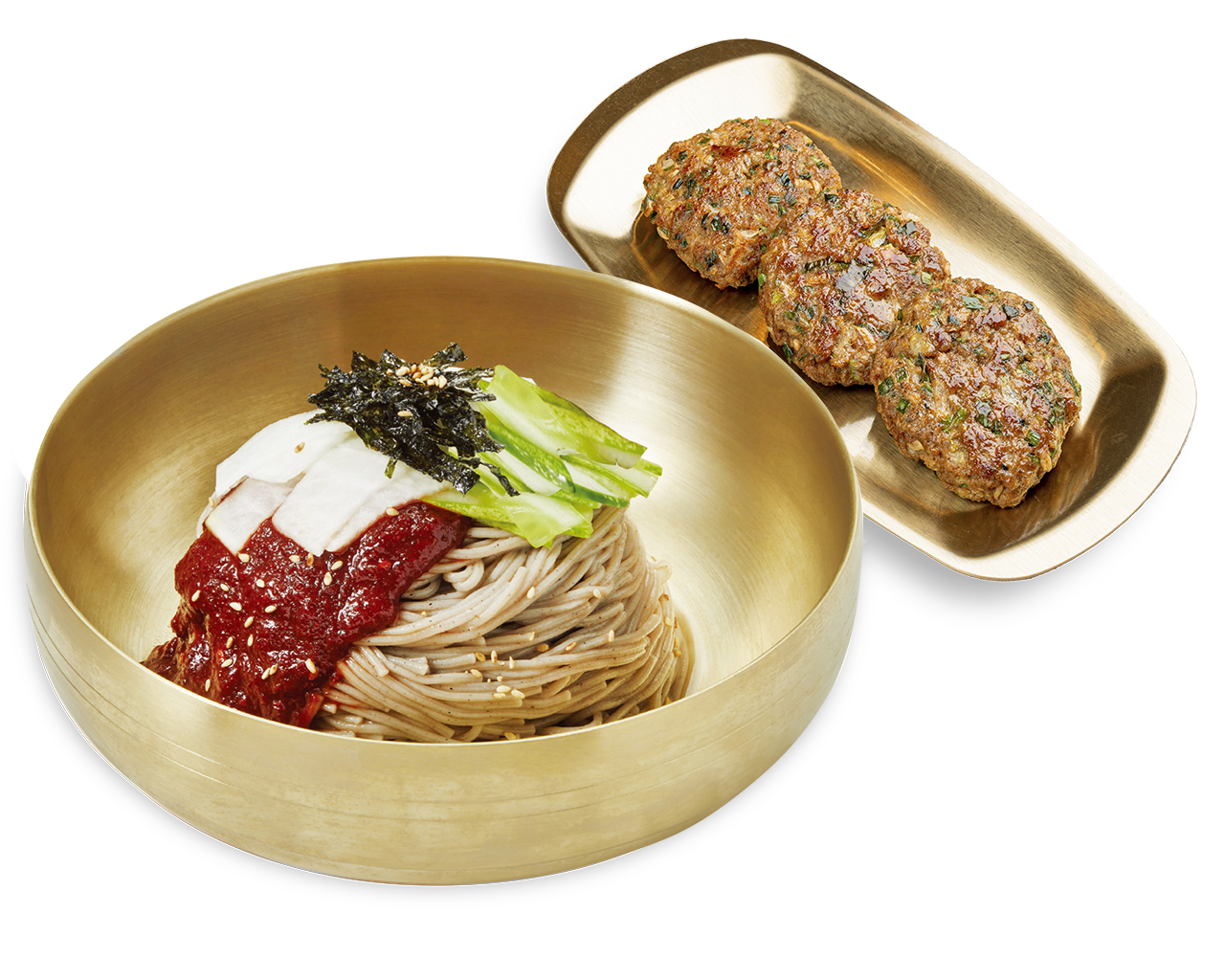 비빔막국수 완자정식