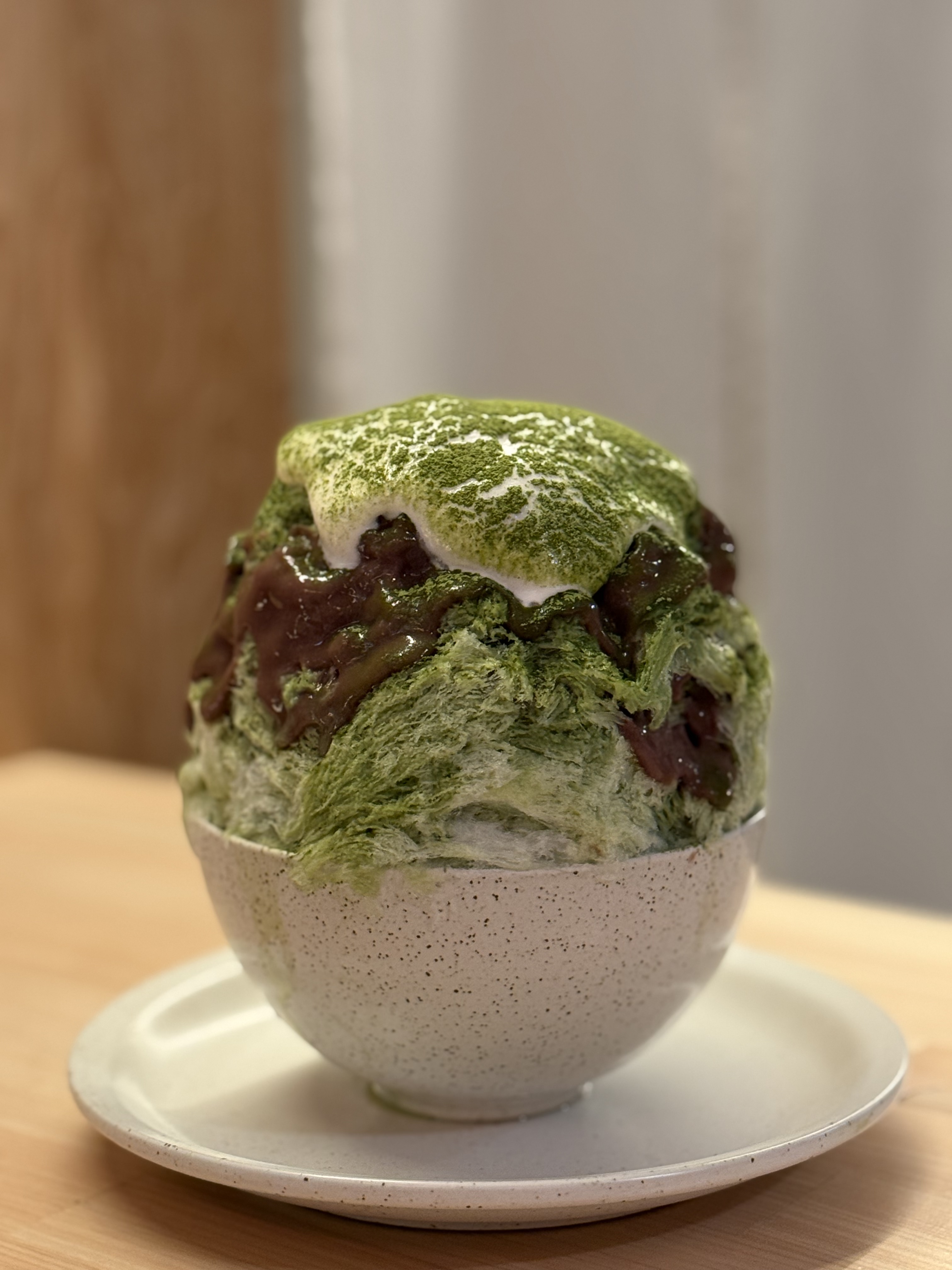 말차팥빙수