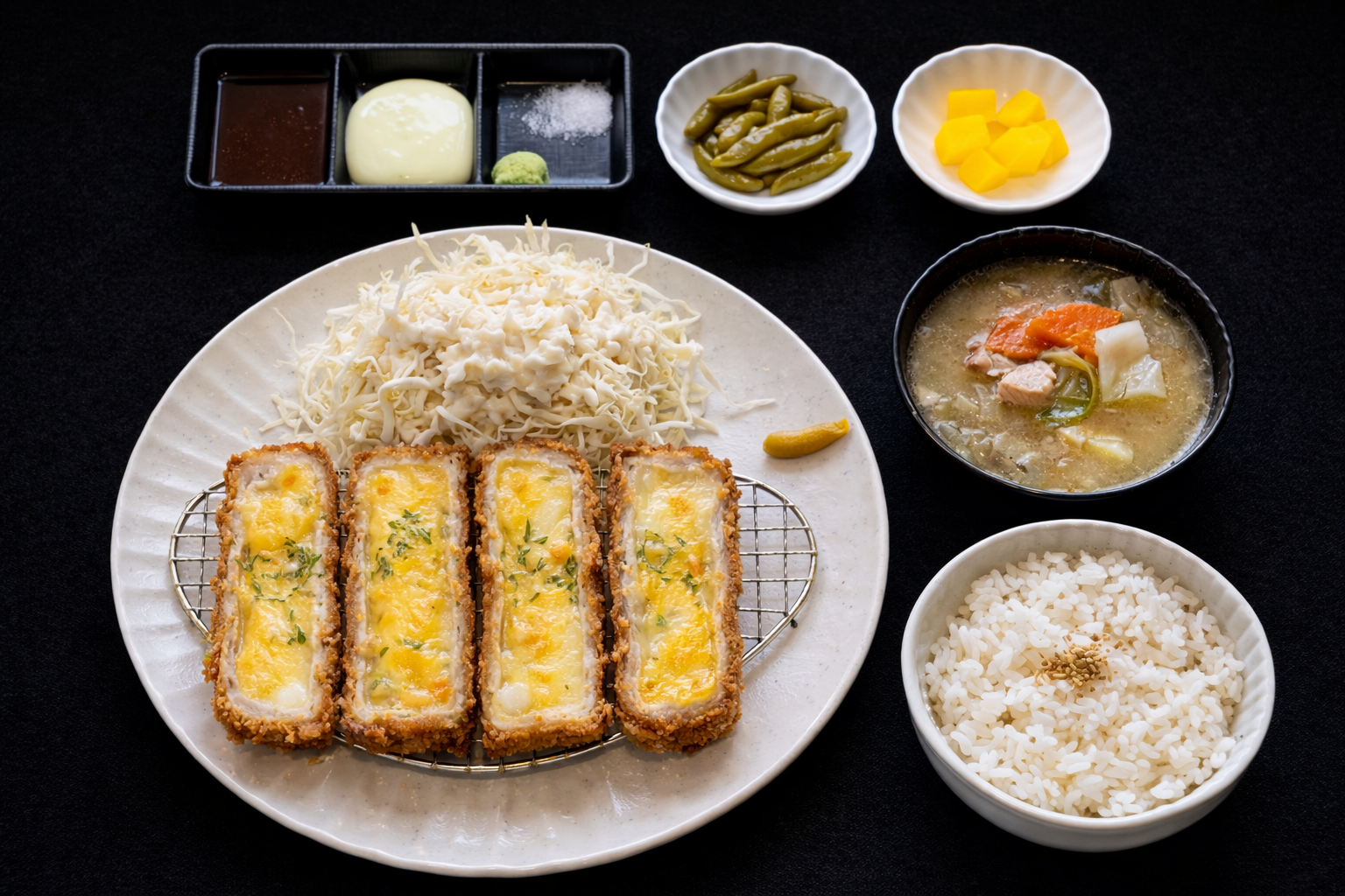로쿠엔 야채치즈카츠 저식