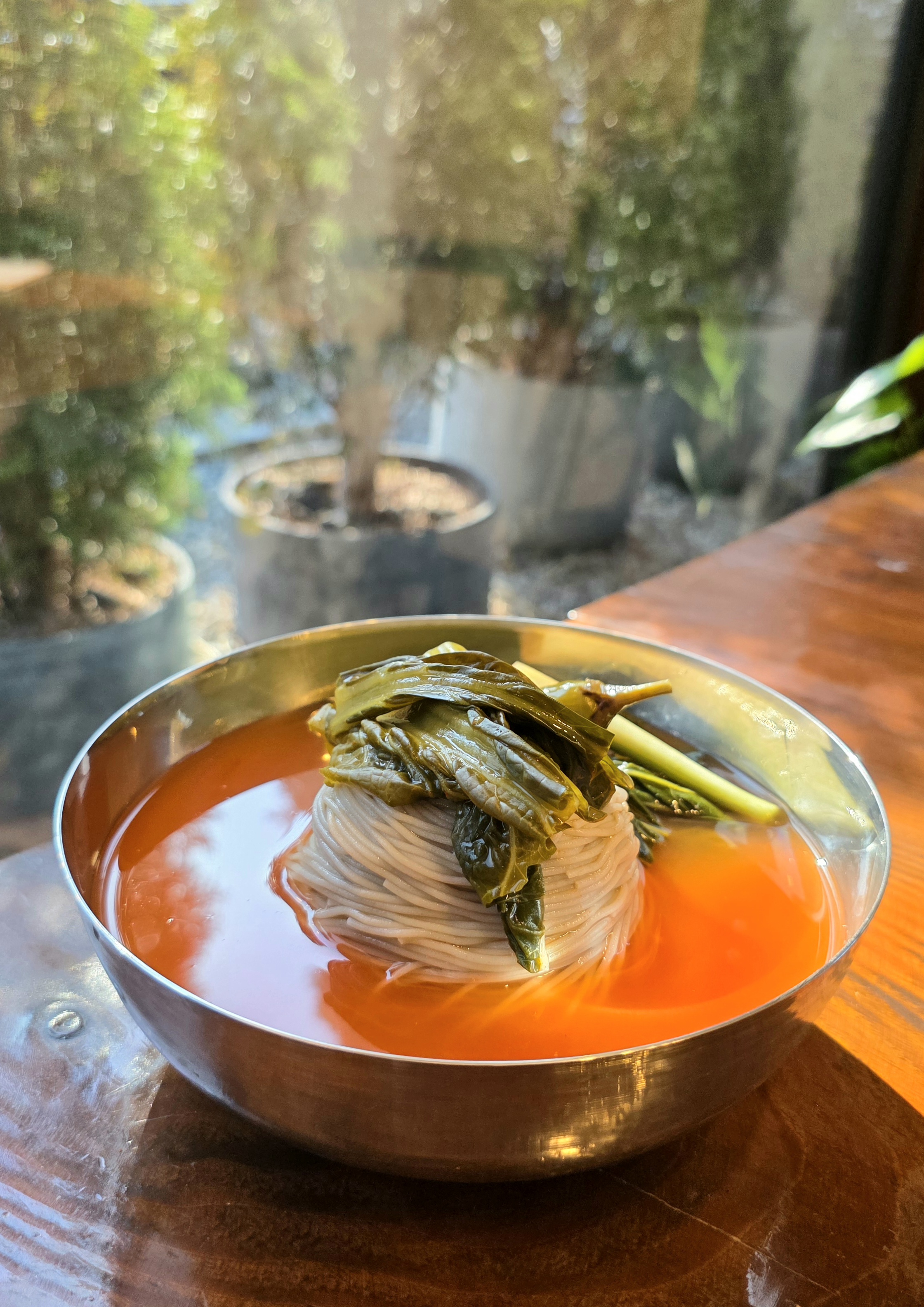 갓 물김치 막국수