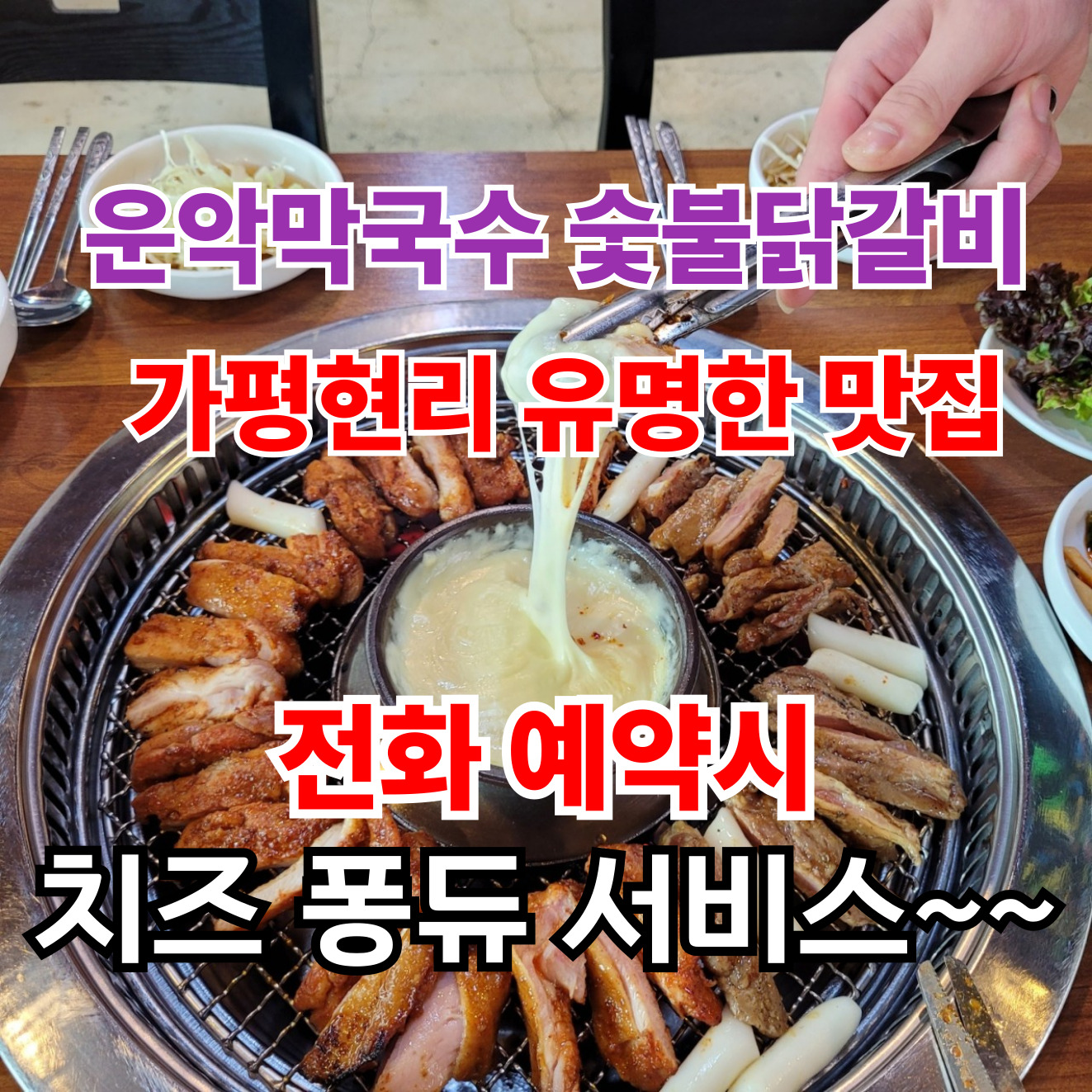 운악막국수숯불닭갈비 본점 경기 애견맛집