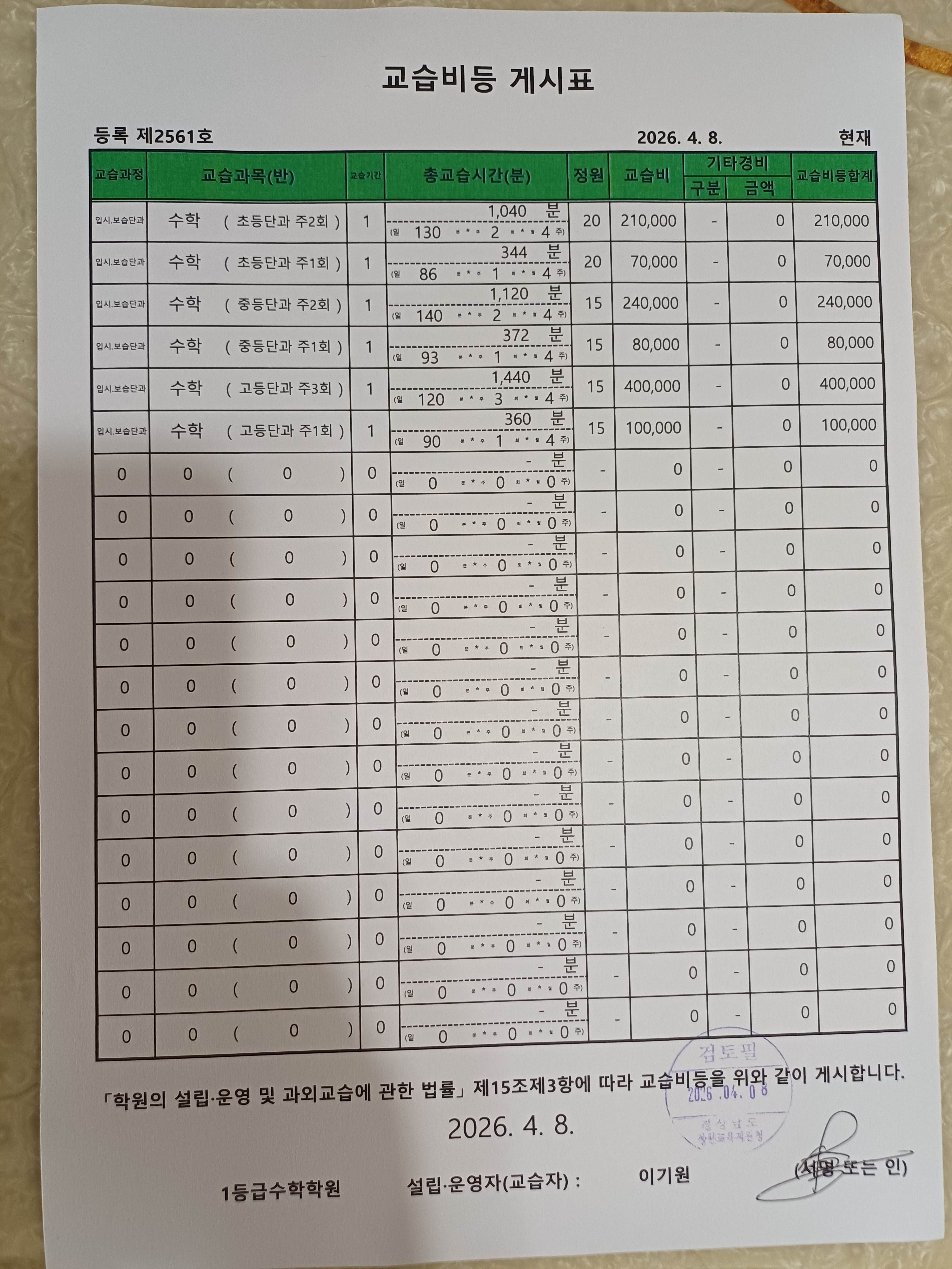 1등급수학학원 대표 이미지