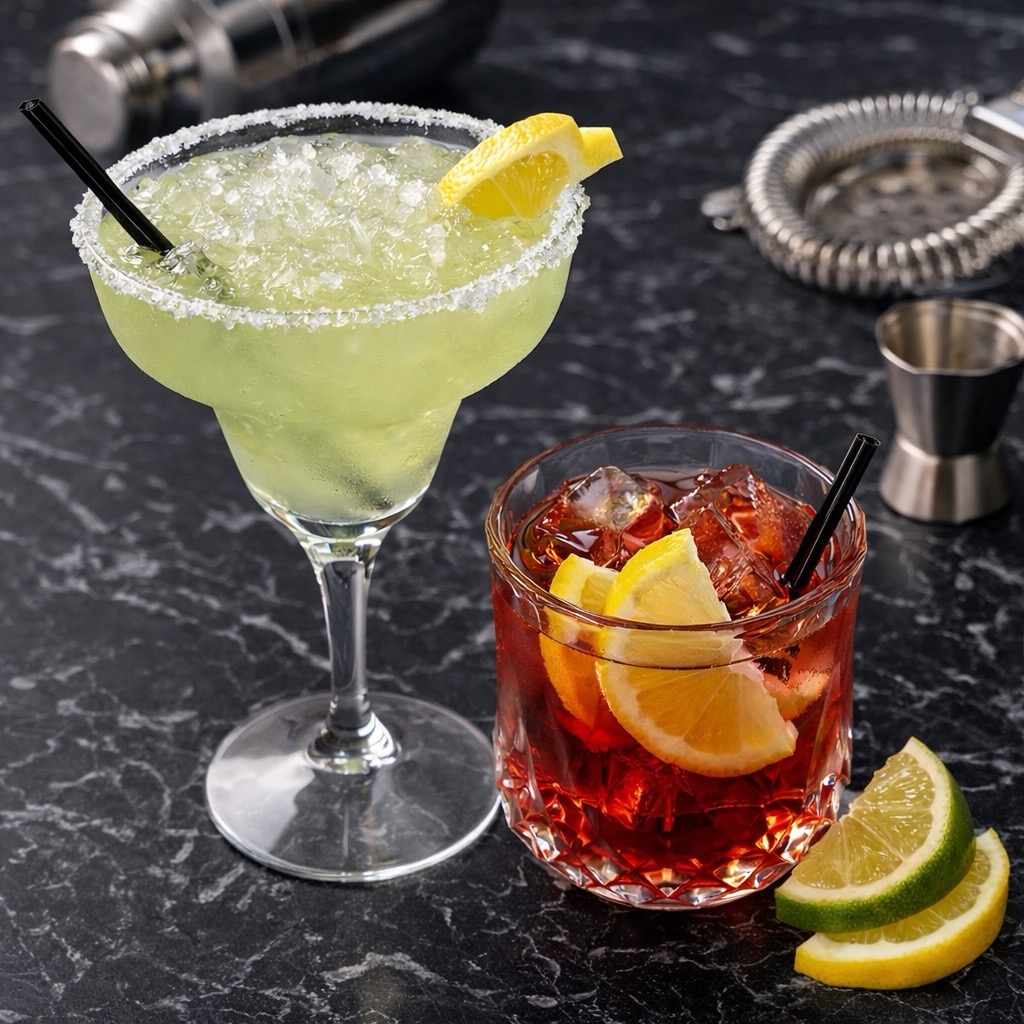 Single cocktail menu at UNLIMITED