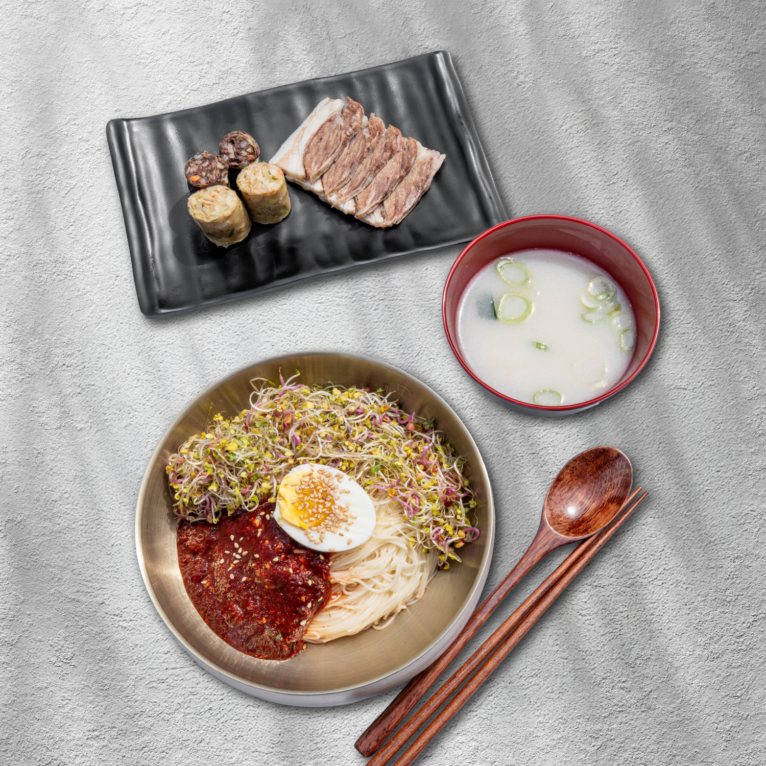 새싹비빔국수세트