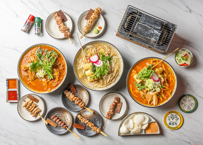 야키토리 7종(랜덤) + 우동 SET
