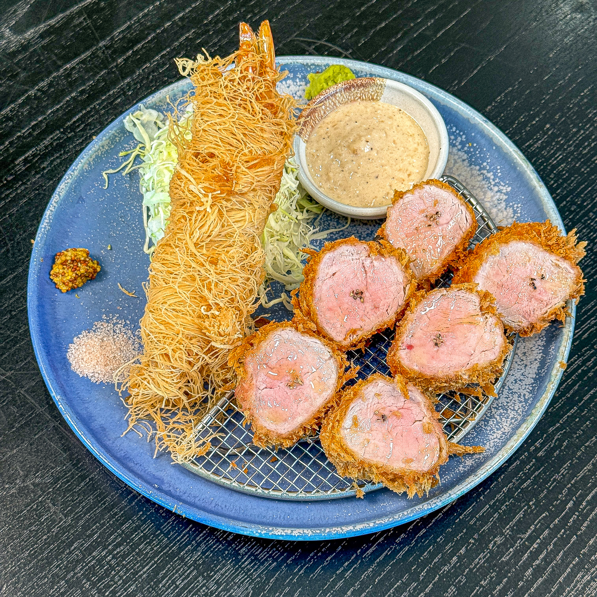 카츠+카다이프새우