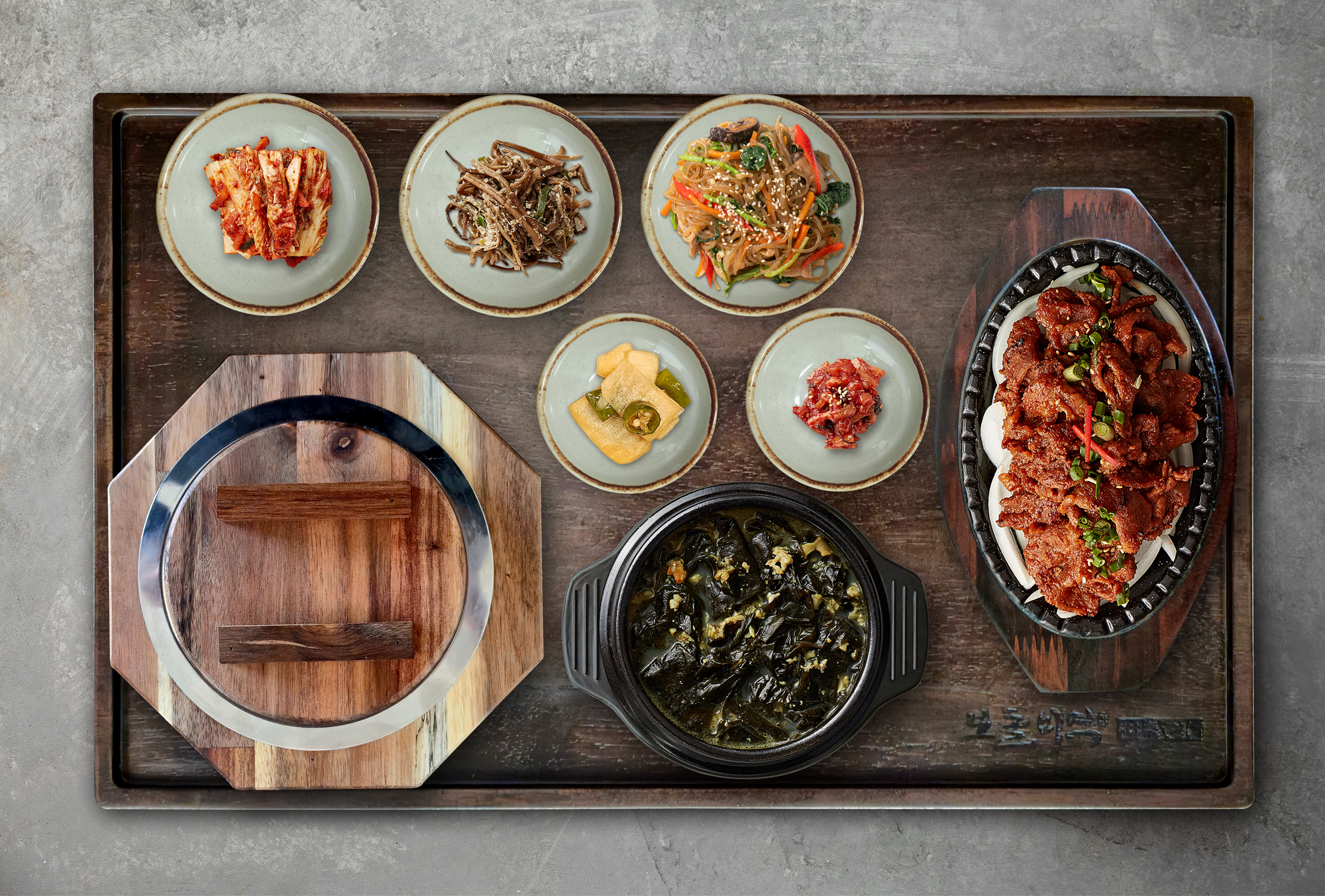 양념 석쇠불고기 솥밥
