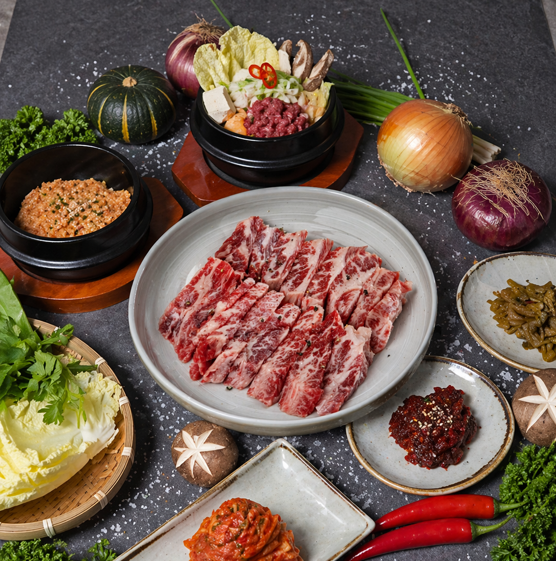 점심메뉴 - 한우갈비살정식