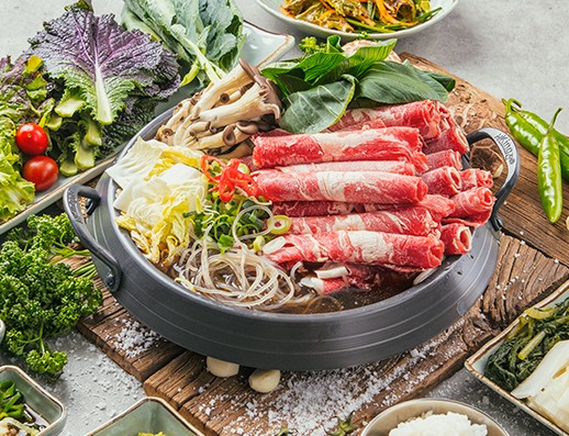 점심메뉴 - 태산 한우불고기 전골
