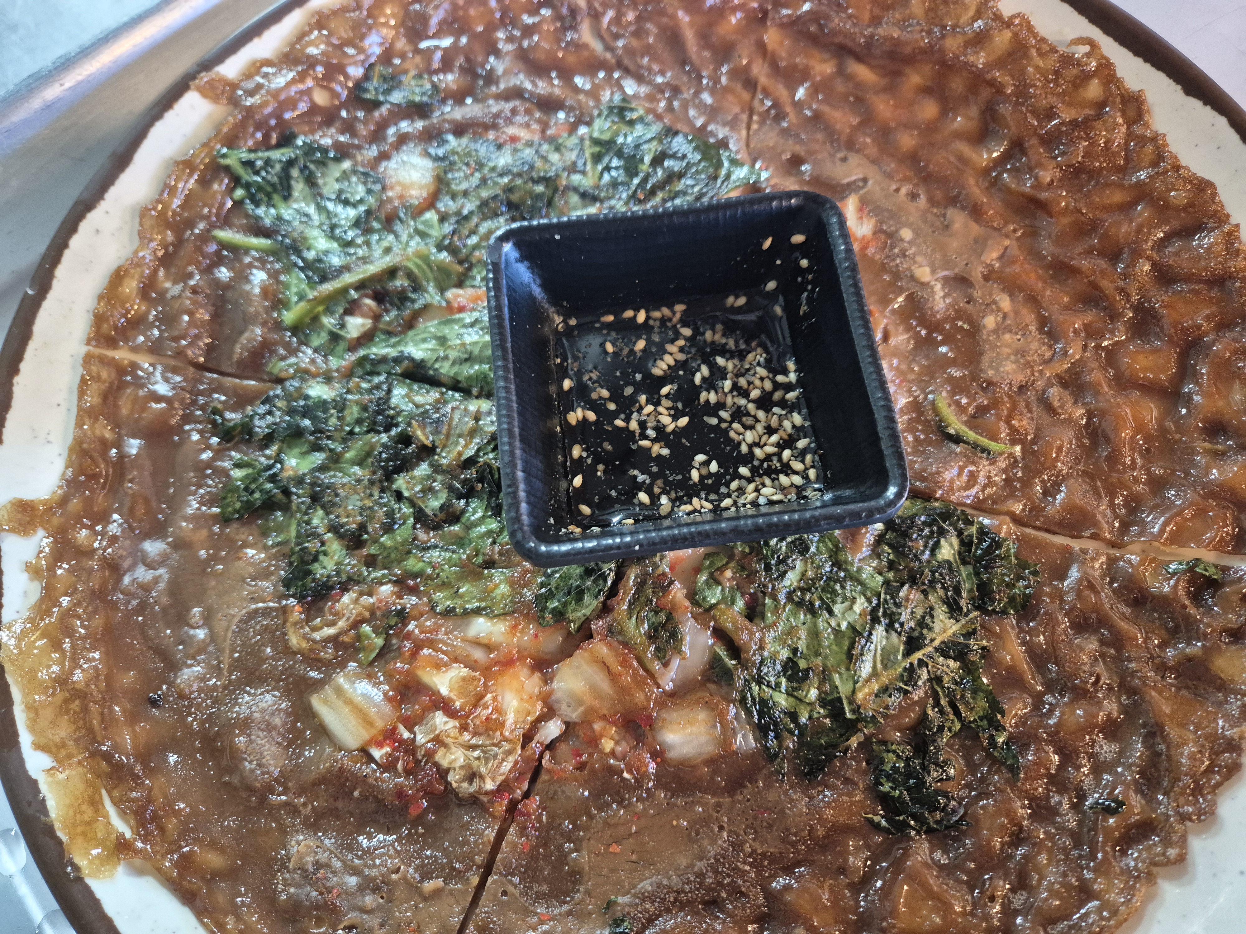 도토리김치전