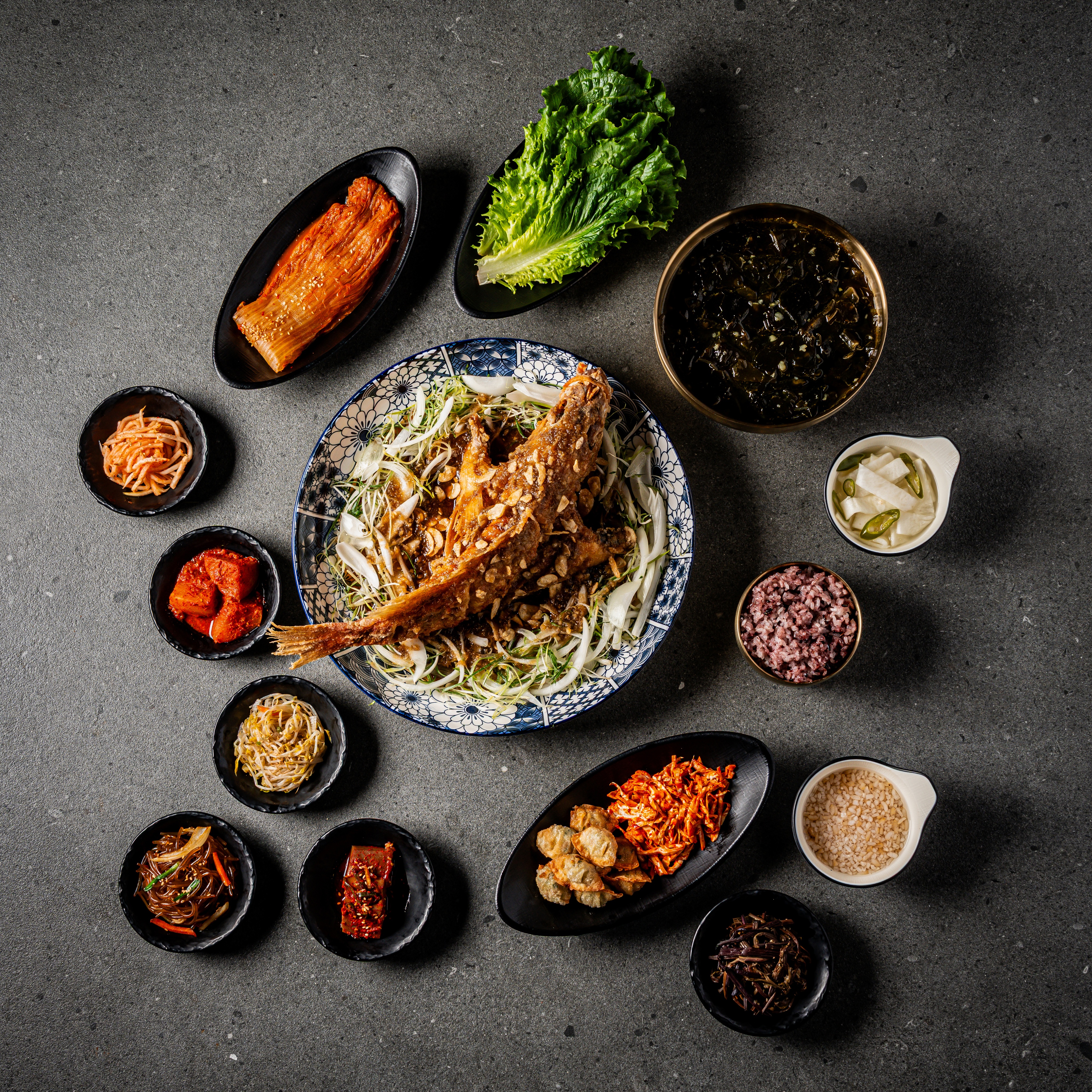 1kg 왕갈비소스 통우럭 2인 정식