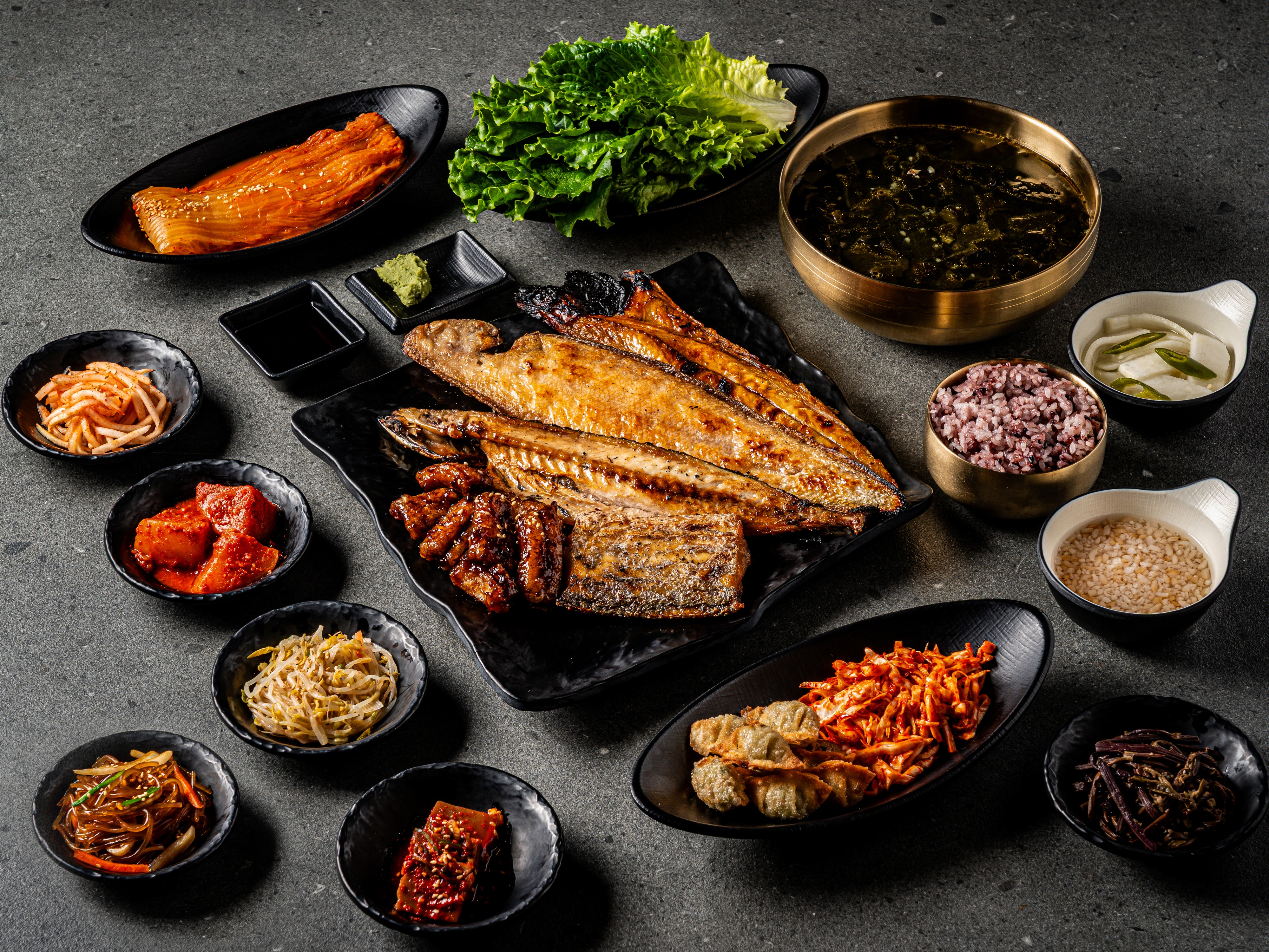 숯불에 구운 원조 모듬생선구이 정식
