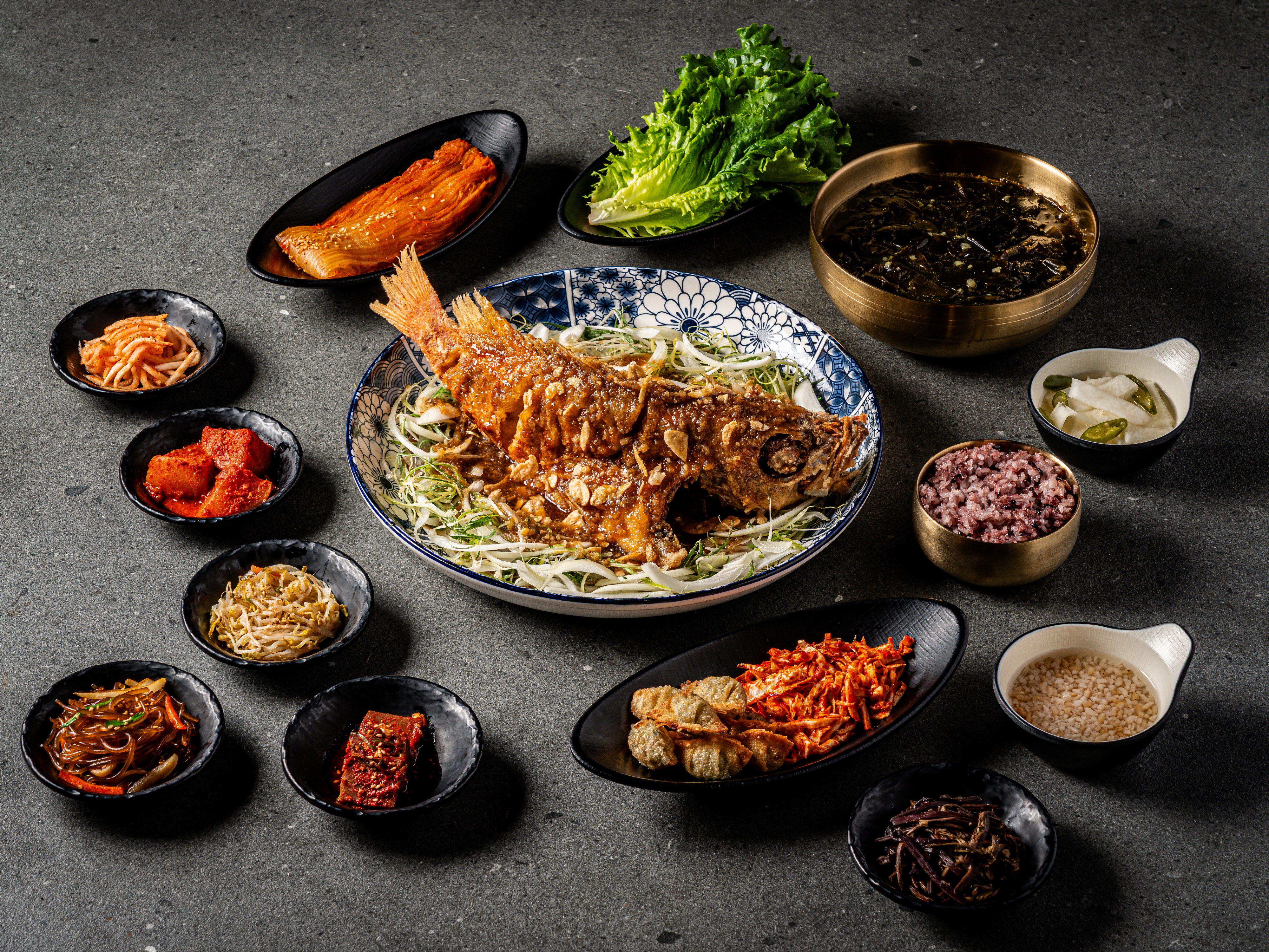 1kg 블랙페퍼 통우럭 2인 정식