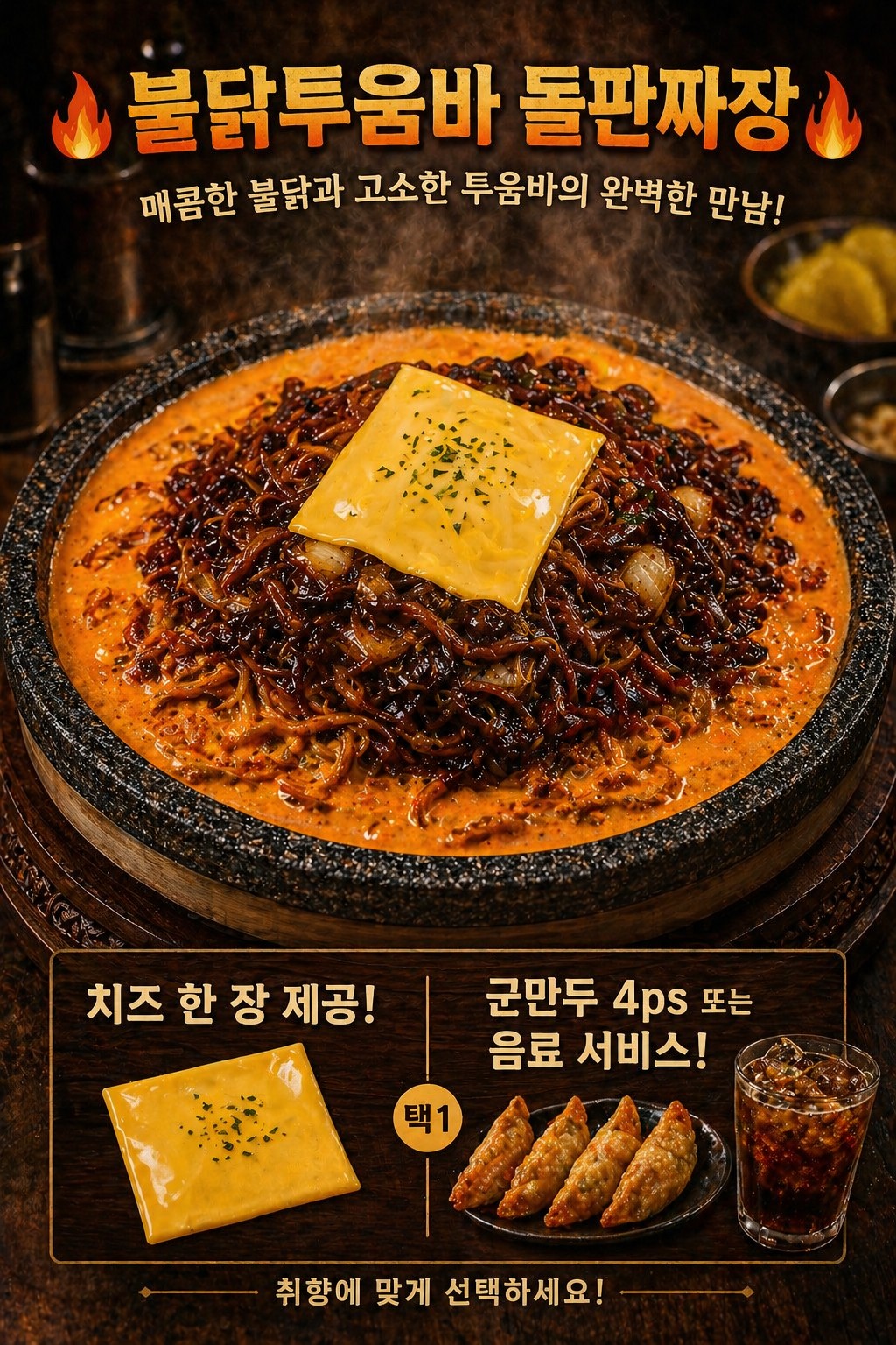 불닭투움바 돌판짜장🔥