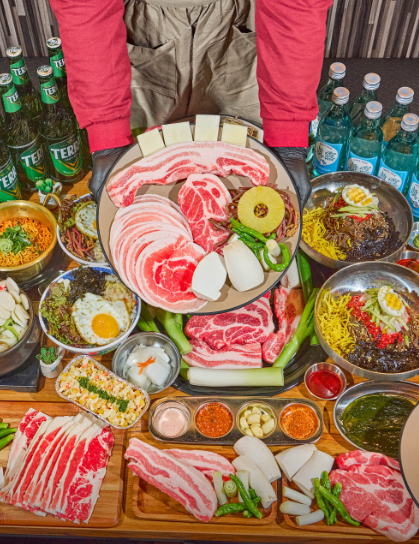 고기만 시켜도 한상이 완성