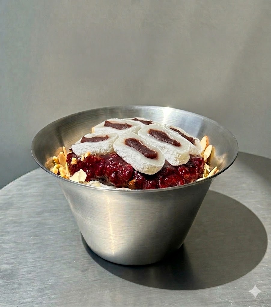 우유 팥 빙수