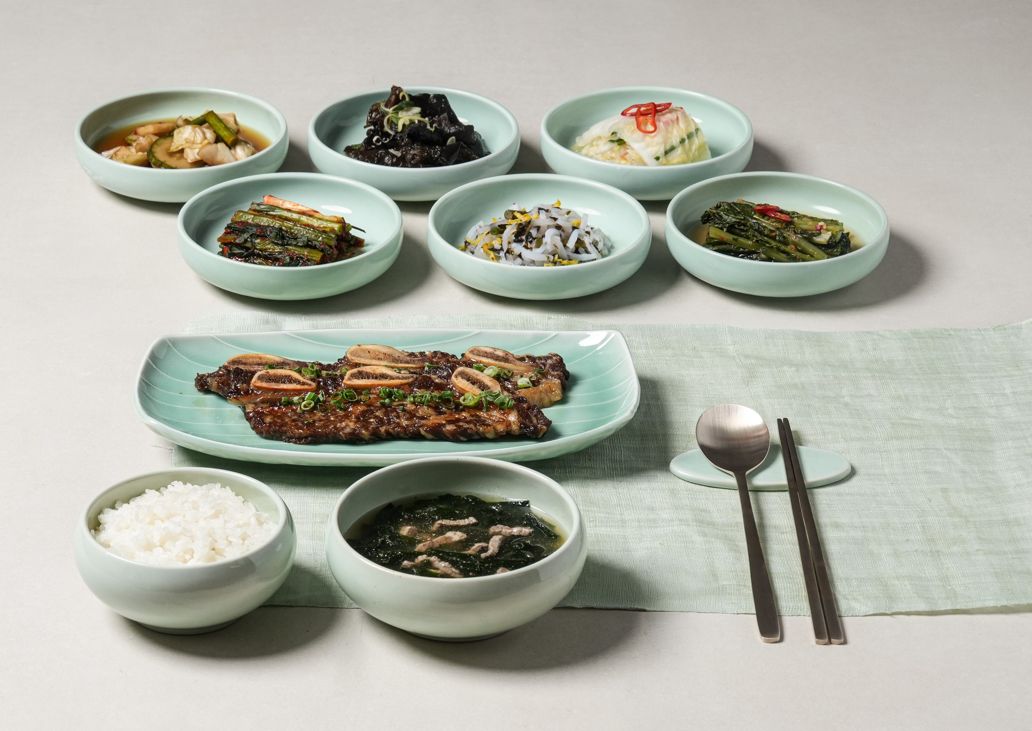 LA갈비구이 한상