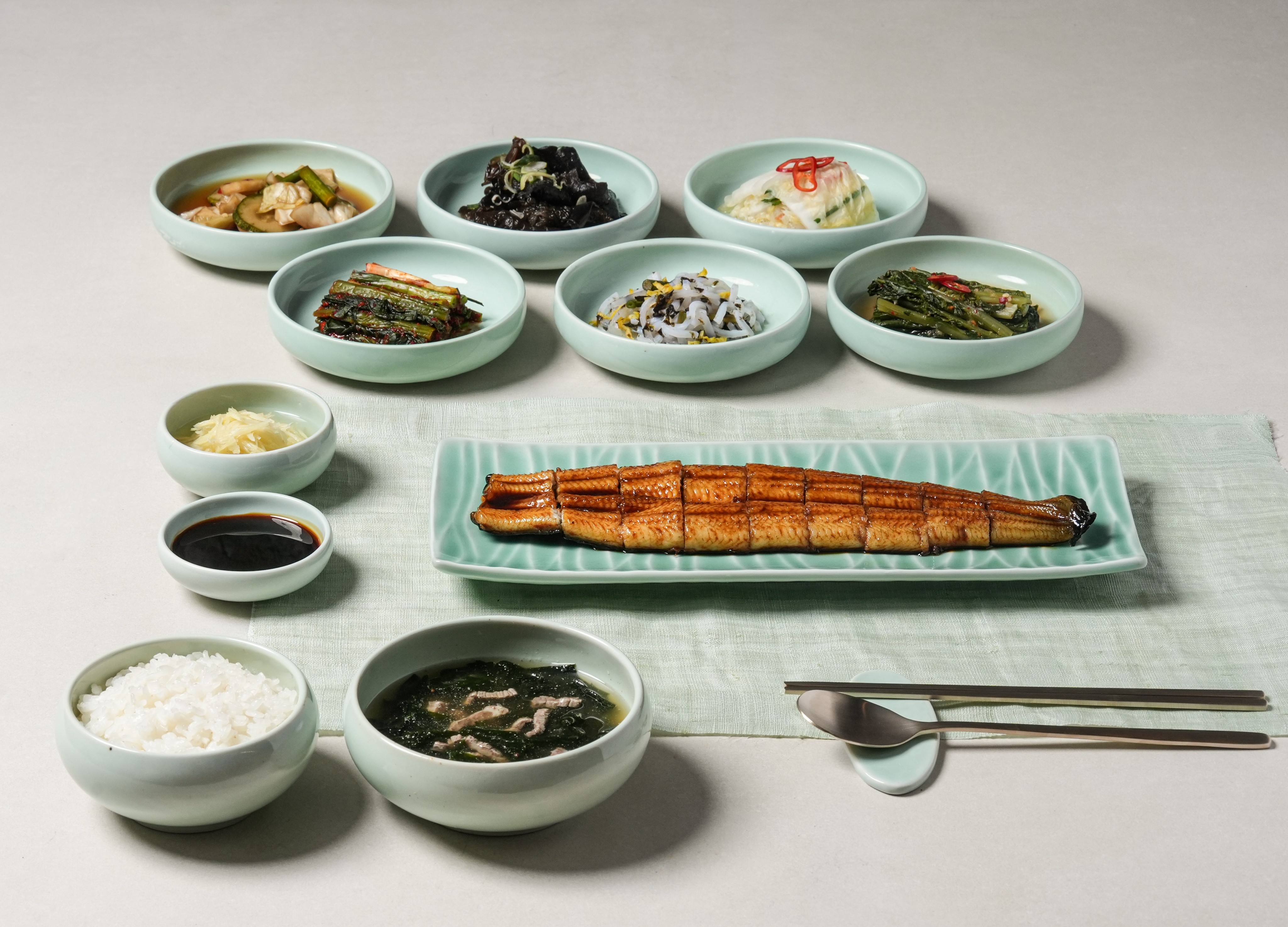 장어 양념구이 한상