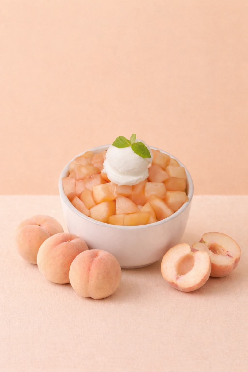 생과일복숭아빙수 [한정판매]