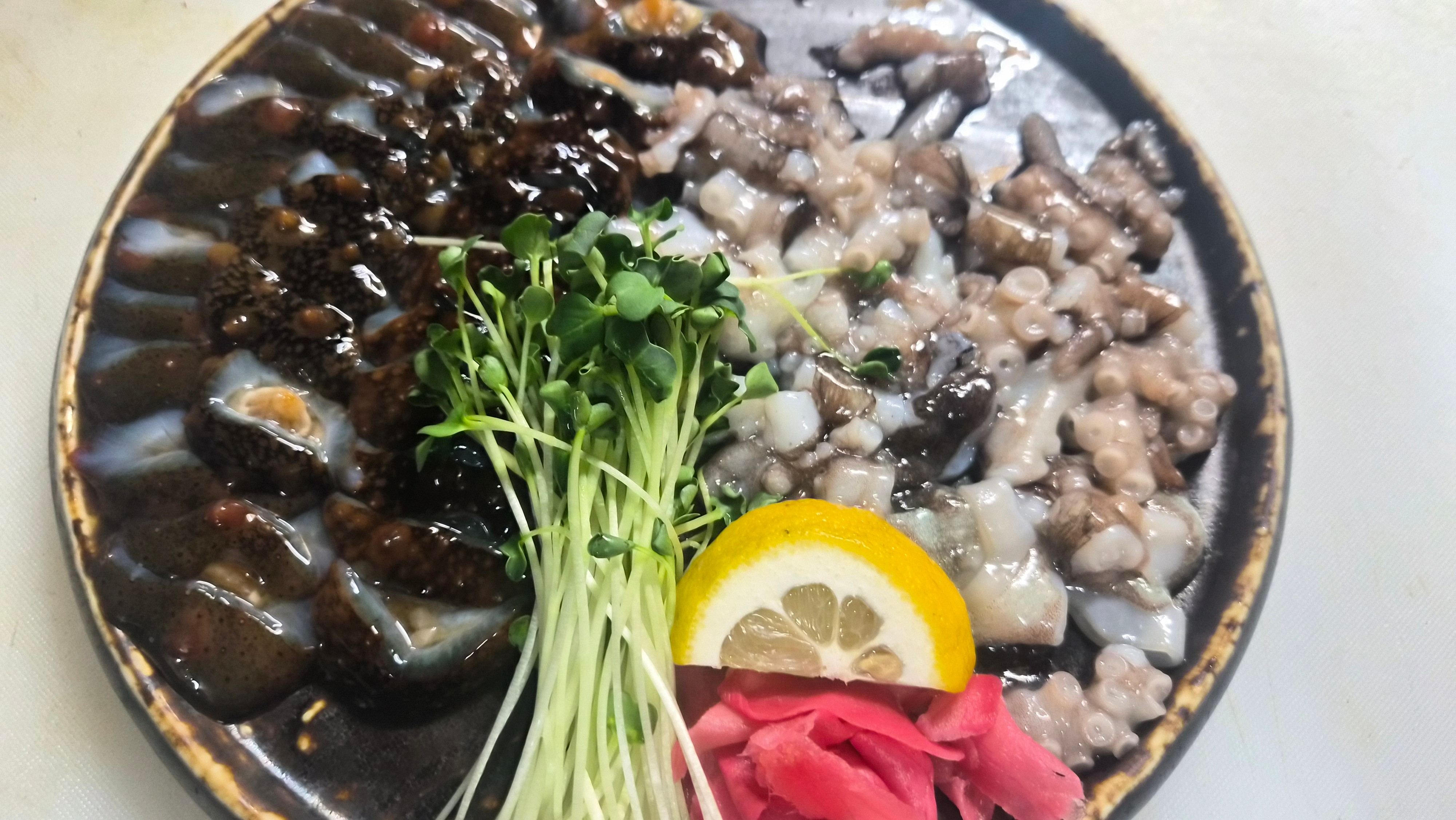 해삼+산낙지