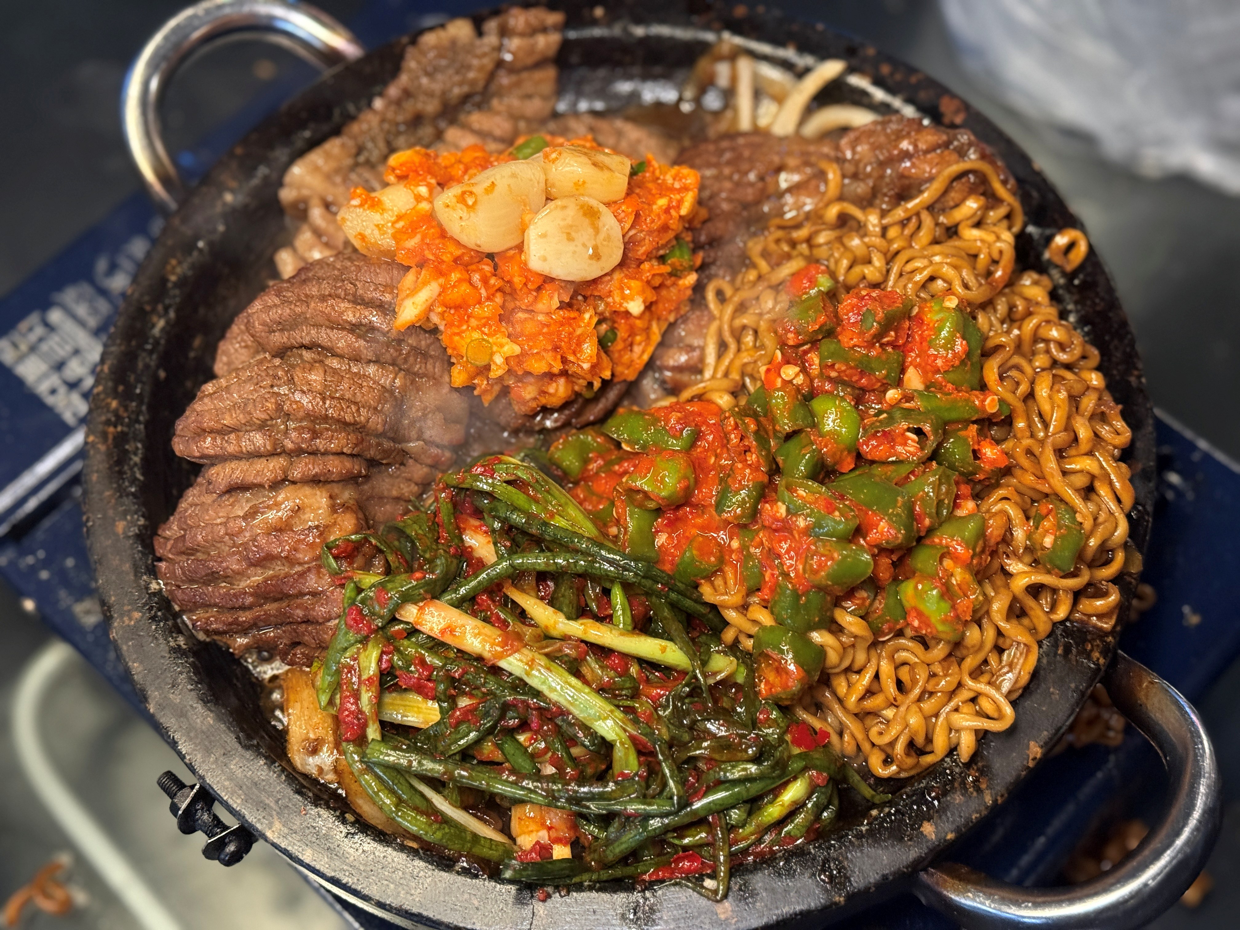 돌판 파김치 짜파게티