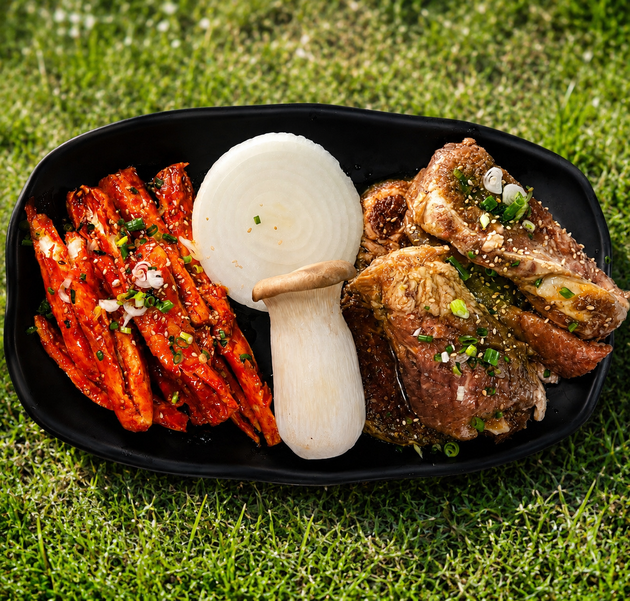 숯불화로 돼지갈비 세트 (2인분)